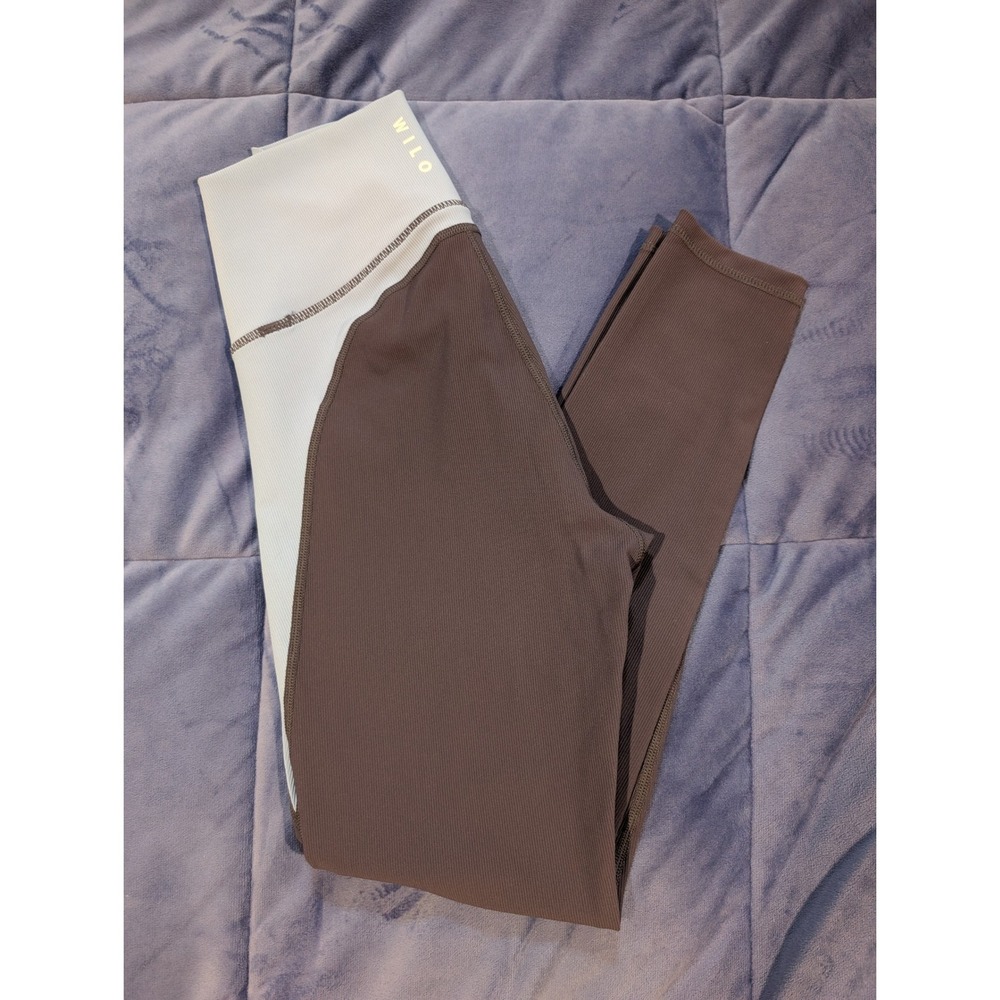 Wilo The Label Ribbed Color Block Leggings Blue NWT - Size‎ S